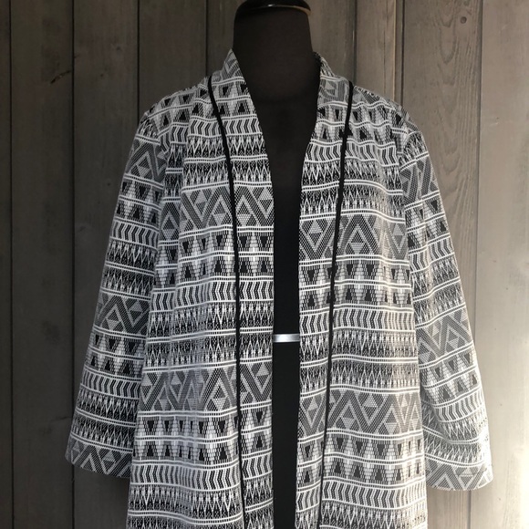 Geometric Print Cardigan - Picture 1 of 5